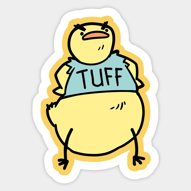 Tuff Birdblob Sticker by Sabtastic